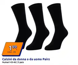 Action Calzini da donna o da uomo Pairz offerta