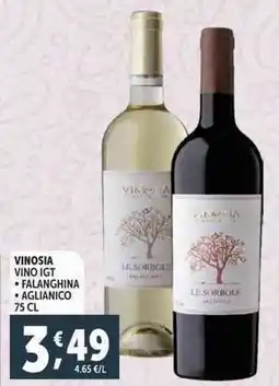 Deco Supermercati Vinosia vino igt falanghina aglianico offerta