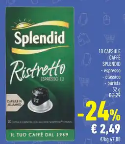 Conad Superstore 10 capsule caffe SPLENDID offerta
