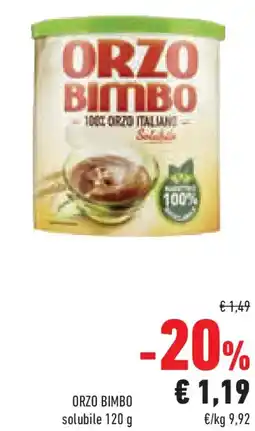 Conad Superstore ORZO BIMBO solubile offerta