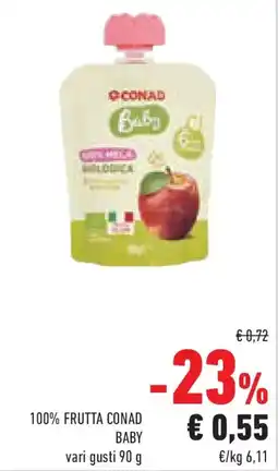Conad Superstore 100% frutta CONAD BABY offerta