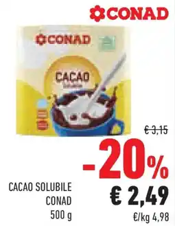 Conad Superstore Cacao solubile CONAD offerta