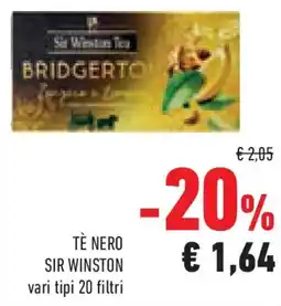 Conad Superstore Tè nero SIR WINSTON offerta