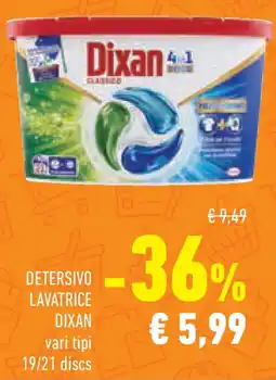 Conad Superstore Detersivo lavatrice DIXAN offerta