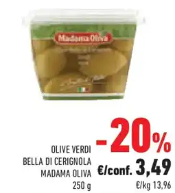 Conad Olive verdi bella di cerignola madama oliva offerta