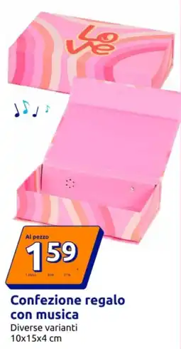 Action Confezione regalo con musica offerta