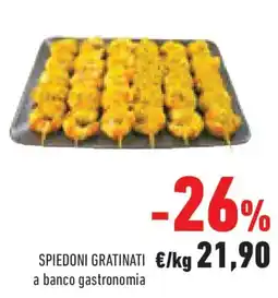 Conad Spiedoni gratinati a banco gastronomia offerta