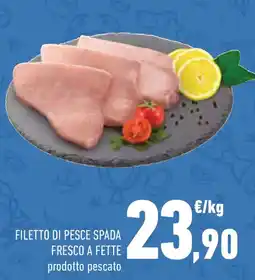 Conad Filetto di pesce spada fresco a fette prodotto pescato offerta
