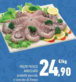 Conad Polpo fresco arricciato prodotto pescato e lavorato da fresco offerta