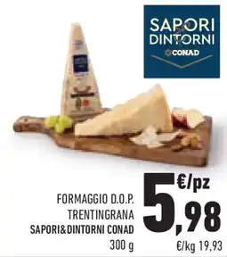 Conad Formaggio d.o.p. trentingrana SAPORI&DINTORNI CONAD offerta