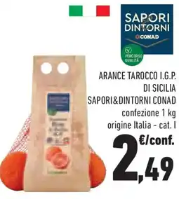 Conad Arance tarocco i.g.p. di sicilia SAPORI&DINTORNI CONAD offerta