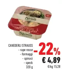 Conad Canederli strauss rape rosse, formaggi, spinaci e speck offerta