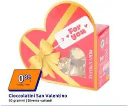 Action Cioccolatini San Valentino offerta
