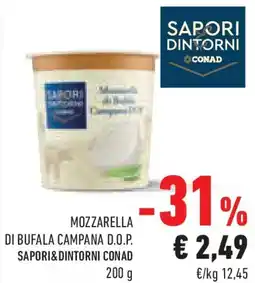 Conad Mozzarella di bufala campana d.o.p. SAPORI&DINTORNI CONAD offerta