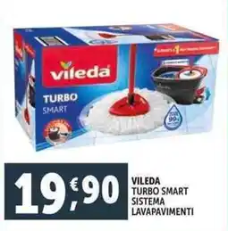 Deco Supermercati Vileda turbo smart sistema lavapavimenti offerta