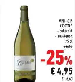 Conad Vini i.g.p. ca' stele cabernet e sauvignon offerta