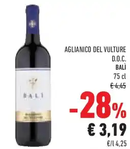 Conad Aglianico del vulture d.o.c. BALÌ offerta