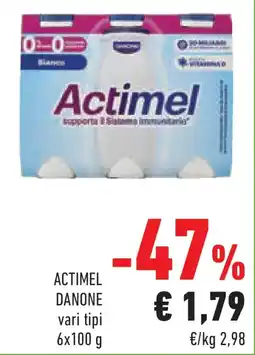 Conad Actimel danone offerta