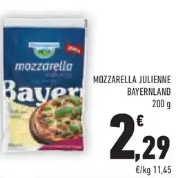 Conad Mozzarella julienne BAYERNLAND offerta