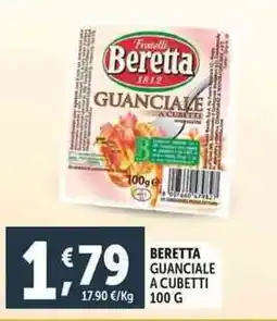 Deco Supermercati Beretta guanciale a cubetti offerta