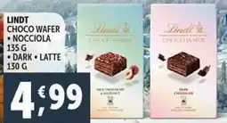 Deco Supermercati Lindt choco wafer offerta