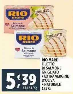 Deco Supermercati Rio mare filetto di salmone grigliato offerta