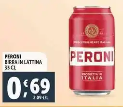 Deco Supermercati Peroni birra in lattina offerta