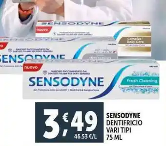 Deco Supermercati Sensodyne dentifricio offerta