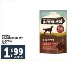 Deco Supermercati Purina adventuros filetti al manzo offerta