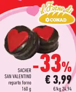 Conad Sacher san valentino reparto forno offerta