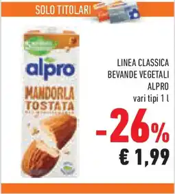 Conad Superstore Linea classica bevande vegetali ALPRO offerta