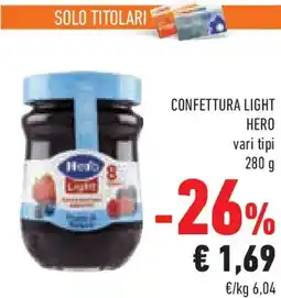 Conad Confettura light HERO offerta