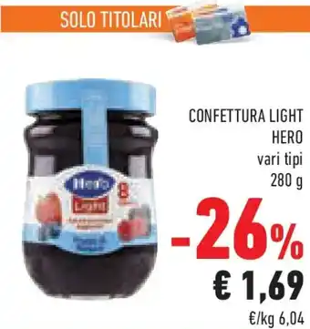 Conad Confettura light HERO offerta
