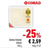Conad Superstore Grana padano CONAD offerta