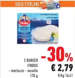 Conad Superstore 2 burger FINDUS offerta