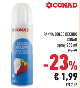 Conad Superstore Panna dolce decoro CONAD spray offerta
