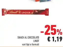Conad Superstore Snack al cioccolato LINDT offerta