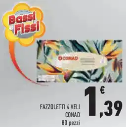Conad Superstore Fazzoletti 4 veli CONAD 80 pezzi offerta