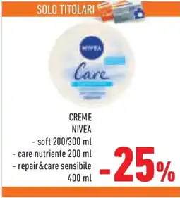Conad Superstore Creme NIVEA offerta
