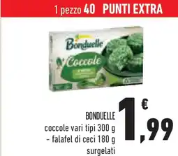 Conad Bonduelle coccole - falafel di ceci offerta