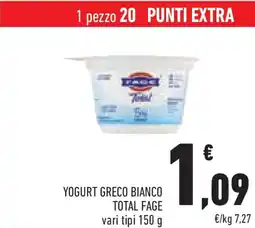 Conad Yogurt greco bianco total FAGE offerta