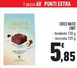 Conad Choco wafer LINDT offerta