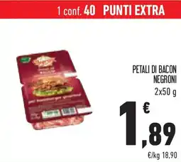 Conad Petali di bacon NEGRONI offerta