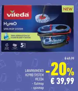 Conad Lavapavimenti h2pro system VILEDA offerta