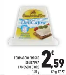 Conad Formaggio fresco delicapra CAMOSCIO D'ORO offerta