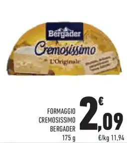 Conad Formaggio cremosissimo BERGADER offerta