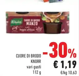 Conad Cuore di brodo KNORR offerta