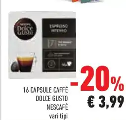 Conad 16 capsule caffè dolce gusto NESCAFÈ offerta
