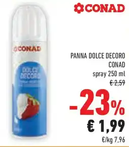 Conad Panna dolce decoro CONAD spray offerta