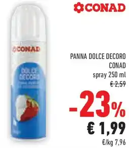 Conad Panna dolce decoro CONAD spray offerta